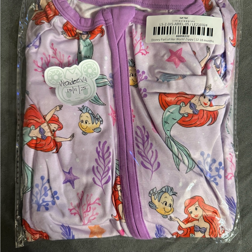 Little Sleepies Part of Her World Zippy